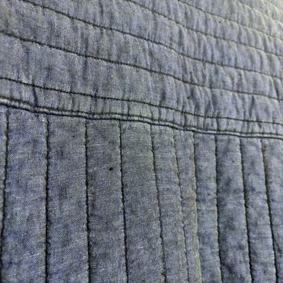 Rachel Comey Quilted Linen Jacket Coat Kimono Oversized Navy Blue 4 Quiet Luxury - Picture 16 of 16